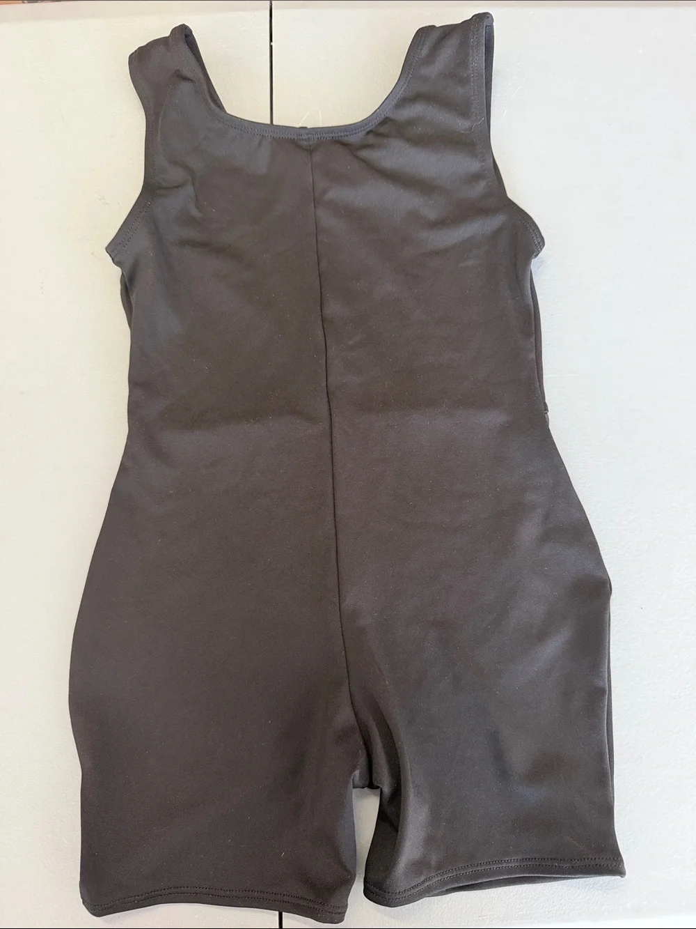 Danskin Black Girls Dance Unitard with Silver Stud Accents